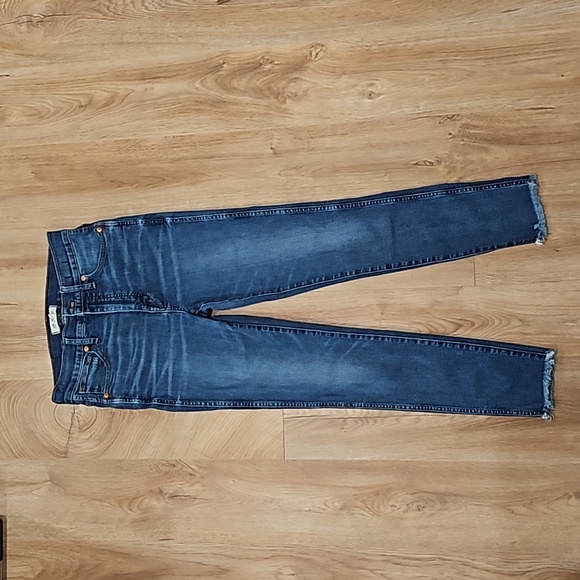 Madewell - 10" High Rise Skinny Blue Denim Jeans Brockton Wash - 28 - Like New! - Picture 8 of 11